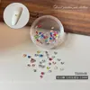 Rhinestones de color Chunri Hua Zi de corte 33 con base puntiaguda para arte de uñas, rhinestones redondos multicolores multifacéticos súper brillantes para decoración de uñas DIY