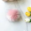 Suministro de pompones de imitación de piel de zorro, bolas de felpa para manualidades, accesorios, piel artificial, ropa, zapatos, sombreros, decoración del hogar, pompones de piel sintética de zorro de colores
