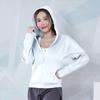 Ropa deportiva de talla grande para otoño e invierno, abrigo holgado con capucha para mujer, top deportivo para correr, cárdigan con cremallera de manga larga con diseño de celebridades de Internet en vivo