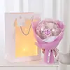 Regalo del Día de San Valentín Ramo Grande de Rosas y Girasoles Bolas Bobo, Flores Secas, Regalo Creativo Transfronterizo para el Día de la Madre Venta al por Mayor