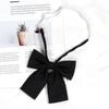 Corbata de Lazo Jk de Estilo Japonés para Mujer, Perezosa sin Nudo Rojo Vino Accesorio para Corbata de Camisa de Estudiante, Color Sólido Negro Estilo Universitario