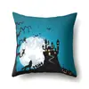 Funda de almohada de Halloween Tc613 Almohada Lumbar para Coche Funda de Cojín de Calabaza para Sofá Funda de Almohada para Oficina Hogar Sala de Estar