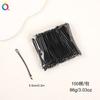 Tienda de 2 yuanes versión coreana de la nueva pinza para el cabello para niños de color negro esmerilado, pinza de caja, accesorios para el cabello de niña de dibujos animados