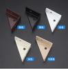 Código de esquina de tres lados fijo triangular conector de soporte de refuerzo de muebles ángulo recto engrosado 90 grados en forma de L soporte para estante de gabinete
