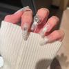 Unhas Usáveis Feitas à Mão, Estilo Desejo Puro, Menina Apimentada Olho de Gato Borboleta Nail Art de Boutique, Unhas Usáveis Finas em Formato de Cachorro, Unhas Postiças Atacado