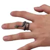 Amazon Transfronterizo Retro Antiguo Abierto Ajustable Aleación Anillo de Serpiente Hombres y Mujeres Anillo de Pareja Anillo de Cola Venta al por Mayor