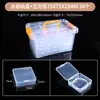 Caja de Almacenamiento Mini Pequeña de Plástico Transparente para Joyería Caja de Exhibición Separada de Alta Calidad Caja Organizadora para Pendientes Pulseras Accesorios