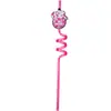 Decoraciones de paja rosa de vaquero para el Día de San Valentín en stock, pegatinas de paja para fiestas y bares, fiesta de vaqueros del oeste transfronteriza