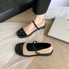 Zapatos Mary Jane Franceses de Suela Gruesa 2024 Otoño Nuevo Hebilla de Una Línea Estilo Preppy Británico Casual Zapatos Pequeños de Cuero para Mujer