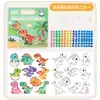 Puzzle de Figuras 3D con Pegatinas para Niños Transfronterizo Animal Coche Cognitivo Juego de Entrenamiento de Concentración con Puzzle de Pegatinas DIY