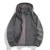 Chaqueta de Protección Solar para Piel, Unisex, Fresca y Sencilla, Ligera, Transpirable, Resistente a los Rayos UV UPF50+, Chaqueta con Capucha de Sensación Helada para Protección Solar