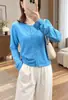 Cardigã chique de botões pequenos color block para mulheres! 26 outono precoce macio e aconchegante mistura de lã malha fina solto top curto