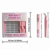 Set de Pestañas Postizas Transfronterizo, Gran Capacidad, Pestañas Postizas Pequeñas Ballet Claras y Transparentes, Pestañas Postizas Sin Tallo, Rizadas y Largas