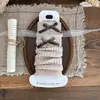 Meias infantis no atacado, meias quentes de outono e inverno para meninas, meias slouch xadrez retrô com laço, meias de tricô para panturrilha