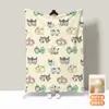 Manta de Flanela Fofa de Esquilo Voador Desenho Animado para Crianças, Jardim de Infância, Soneca no Escritório, Forrada com Fleece