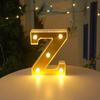 Luzes de Letras LED Espelho Dourado Transfronteiriças, Números, Inglês, Surpresa Romântica para Pedido de Casamento, Luzes de Decoração para Cena de Confissão