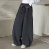 Pantalones para niñas, estilos de primavera y otoño, para niños mayores, pantalones deportivos de punto, pantalones de pierna ancha, pantalones casuales para niños y pantalones atléticos para estudiantes de secundaria
