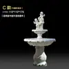 Fonte de água corrente estilo europeu, pátio externo jardim, lago de peixes, elemento aquático, decoração de paisagem, ornamento de casamento, poço dos desejos
