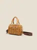 Bolso Nuevo Estilo para Mujer Primavera Temprana 2026, Bolso Almohada Personalizado con Estampado Retro de PU, Bolso de Hombro Cruzado Elegante y Versátil