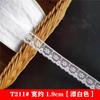 Acessórios de renda branca para arroz feitos em Taiwan, DIY, acabamento para vestido de boneca feito à mão, decoração de faixa de cabelo Lolita para planner