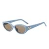 Gafas de Sol Retro Ojo de Gato de Montura Pequeña para Mujer de Alta Gama Verano Chica Hot Anti-ultravioleta Parasol Gafas de Sol Adelgazantes para Cara Cuadrada