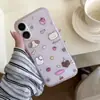 Desenho Simples de Bolinhas de Animais Pequenos Adequado para Iphone17Promax Apple 16/15Pro Anti-Queda 17 Capa de Telefone 15