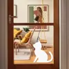 Pegatina de Pared Autoadhesiva Esquina Gatito Lindo Patrón de Gato Tienda de Mascotas Cafetería de Gatos Decoración de Fondo para Puerta de Vidrio