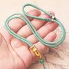 Collar de la verdad de seis caracteres dorados, cuerda tejida, colgante de Buda dorado, cuerda para colgante, para hombres y mujeres, fuerte, telescópica, para colgar del cuello, venta al por mayor