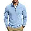 2026 Amazon Transfronterizo Otoño e Invierno Nuevo Estilo Polar Casual Ropa de Trabajo Relajado Cuello Alto Media Cremallera Chaqueta Larga de Polar