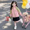 Chaqueta para Niña Primavera Otoño 2026 Nueva Estilo Coreano para Niños Cortavientos con Capucha Ropa de Otoño Chaqueta Casual Elegante para Niñas Cárdigan