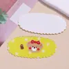 Parche Adhesivo de Oso Ovalado de Encaje Lindo Estampado Acrílico DIY Clip Lateral Imán para Refrigerador Funda de Teléfono Móvil Accesorios de Flor para Zapatos
