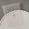 Pegatinas Pequeñas de Arte para Uñas con Flores Frescas en Relieve Flores de Colores Dopamina 3D Pegatinas para Uñas DIY Modelo CA