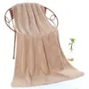 Toalha de coral fleece listrada em tricô de trama absorvente toalha de rosto 3575 toalha de presente para barbearia conjunto de toalhas de banho atacado