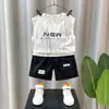 Ropa Infantil Conjunto de Verano para Niños 2026 Nuevo Elegante Chaleco Delgado para Niño Pequeño Ropa sin Mangas de Verano para Bebé