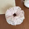 Estilo Coreano Super Fada Renda Quatro Camadas Grande Elástico de Cabelo Rede Francesa Coque de Cabelo Menina Rabo de Cavalo Coque Flor de Cabeça Mulher