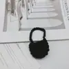 Bolsa tejida a mano para bricolaje Bolsa para auriculares Bluetooth Accesorios para ropa Mini bolsa pequeña tejida de lana