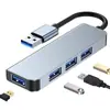 Estación de Acoplamiento Hub Ocho en Uno de Doble Cabezal Convertidor para Escritorio Laptop Tablet Teléfono Hub USB Multipuerto