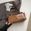 Bolsa de axila nicho estilo coreano para mulheres, nova bolsa tote retrô da moda 2026, bolsa de ombro simples e de grande capacidade para o dia a dia