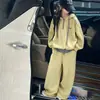 Conjunto de Sudadera con Capucha de Otoño para Niñas, Atuendo Otoñal Estilo Coreano para Niñas Mayores, Dulce y Genial Conjunto Deportivo de Dos Piezas Holgado
