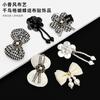 Novo Sapato de Tecido Flor Estilo Pequena Fragrância Pied-de-Poule Laço Flor Acessórios de Cabelo Roupas DIY Acessórios de Sapato Fivela de Sapato