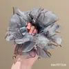 Goma para el pelo tipo moño estilo coreano para mujer, ambiente de otoño e invierno, scrunchie de pañuelo cuadrado, banda elástica de alta gama para el pelo, cuerda para el pelo, diadema