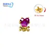 Brincos de Tarraxa em Liga de Titânio F136 Estilo Gótico Personalidade Caveira Coração Zircônia Piercing de Orelha Cartilagem Piercing de Lábio Piercing Interno Espiral Joias