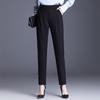 Pantalones harén para mujer, pantalones holgados de primavera y otoño, pantalones de talla grande, pantalones para chica gordita, pantalones adelgazantes de verano, pantalones finos recortados de rábano