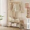 Perchero Simple de Pie para Uso en Casa, Perchero Móvil para Ropa y Bolsos junto a la Cama del Dormitorio, Perchero