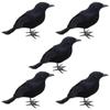 Productos de Flocado de Espuma Pluma de Cuervo Adornos de Cuervo Simulado Negro Accesorios de Decoración de Halloween Suministro Directo de Fábrica