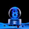 Adorno de bola de cristal con grabado láser 3D de Mickey Mouse, luz cálida, estrella sanadora, luz de noche, transfronterizo