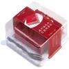 Caixa de Embalagem Red Velvet Bolo Floresta Negra Mousse Sobremesa Quadrada Caixa para Assar