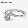 Anillo Clásico de Plata de Ley S925 50 Anillo de Diamante Moxan Moda Femenina Joker Transfronterizo Amazon Voz de Vibración en Vivo