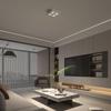 Foco LED ultrafino de montaje abierto con diseño de panal, antideslumbrante, de cuatro cabezales, cuadrado, para restaurante, lámpara inteligente de techo sin cabezal.