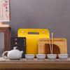 Simples Portátil Ruyao Ruyi Copo Expresso Um Pote Duas Xícaras Conjunto de Chá de Viagem Bule Xícara Conjunto Pequeno Personalizado